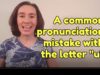 An English pronunciation mistake with the letter “U”