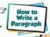 How to Write a Paragraph