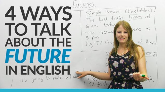 Learn English Tenses: 4 ways to talk about the FUTURE