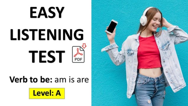 Listen and Answer + pdf – A1 Level Listening Exercise – Easy English Lesson